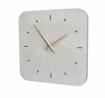 现代简约挂钟su模型