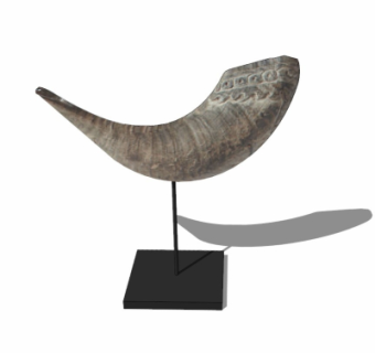 工业风牛角su模型