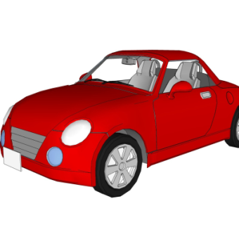 现代汽车su模型