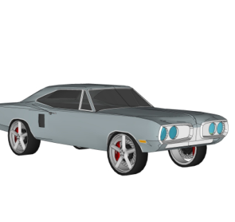美式汽车su模型