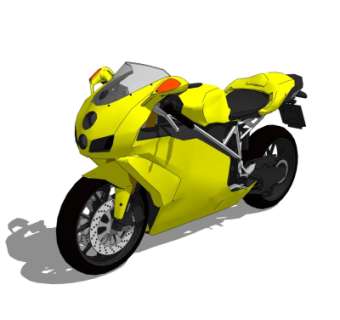 现代摩托车su模型