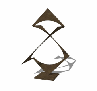 工业风金属摆件su模型