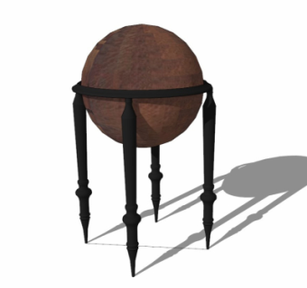 欧式地球仪su模型