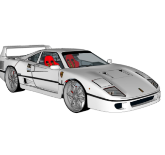 现代汽车su模型