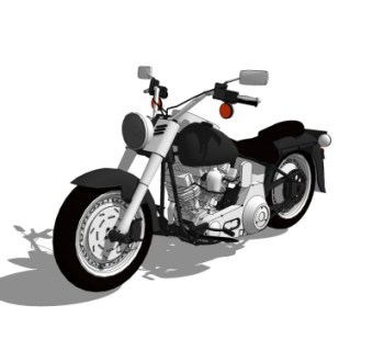 现代摩托车su模型