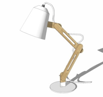 现代台灯su模型