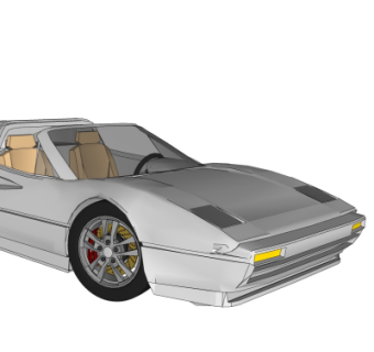 现代汽车su模型