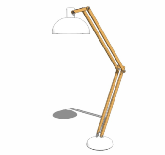 现代台灯su模型