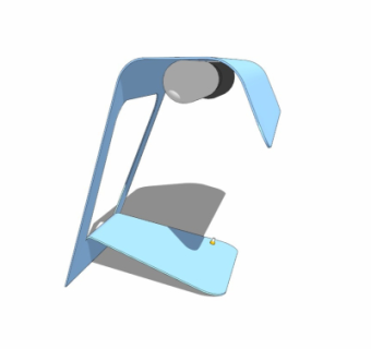 现代简约台灯su模型