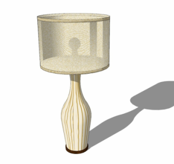 欧式台灯su模型