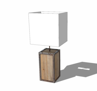 工业风台灯su模型