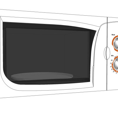 现代微波炉su模型
