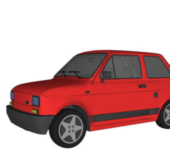 现代汽车su模型