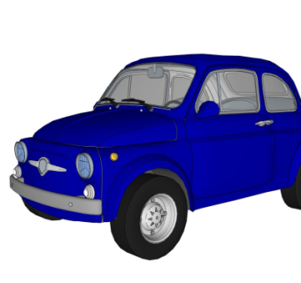 现代汽车su模型