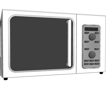 现代微波炉su模型