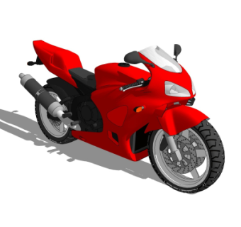 现代摩托车su模型