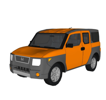 现代汽车su模型