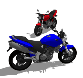 现代摩托车su模型