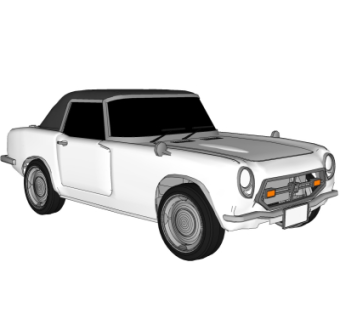 现代汽车su模型