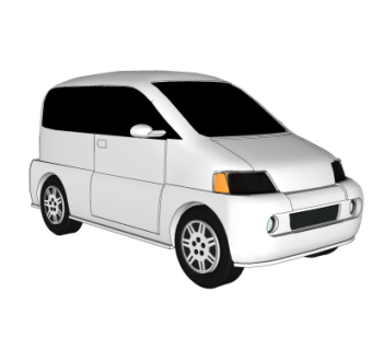 现代汽车su模型