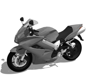 现代摩托车su模型