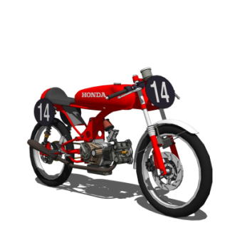 现代摩托车su模型