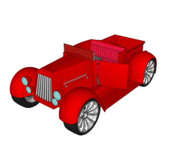 欧式汽车su模型