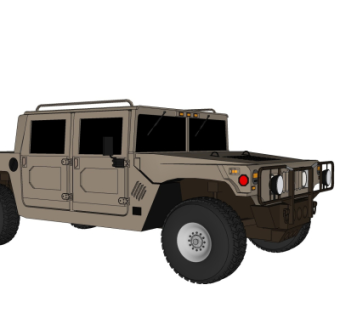 现代汽车su模型