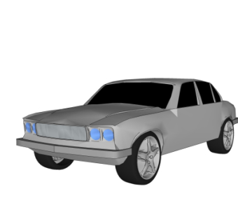 现代汽车su模型