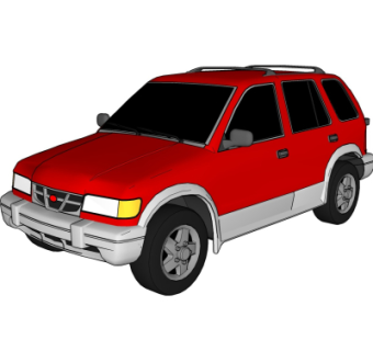 现代汽车su模型