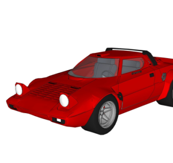 现代汽车su模型