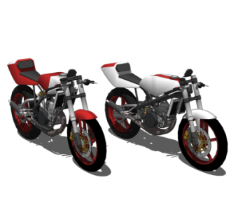 现代摩托车su模型