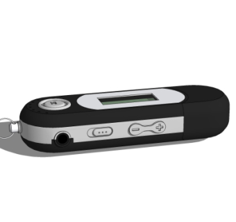 现代音乐播放器su模型