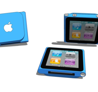 现代音乐播放器su模型