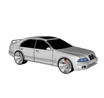 现代汽车su模型