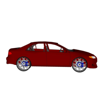 现代汽车su模型