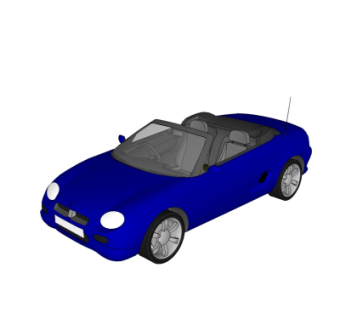 现代汽车su模型