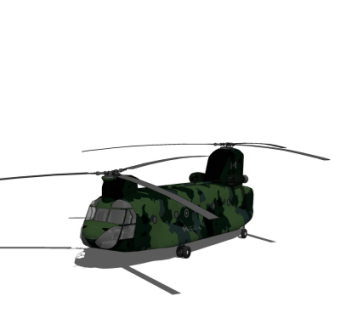 美式直升机su模型