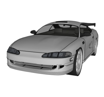 现代汽车su模型