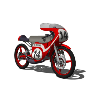 现代摩托车su模型