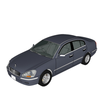 现代汽车su模型