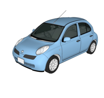 现代汽车su模型