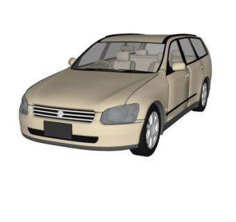 现代汽车su模型