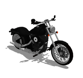 现代摩托车su模型