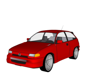 现代汽车su模型