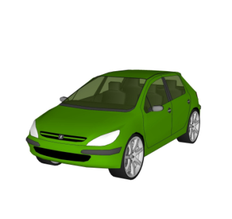 现代汽车su模型