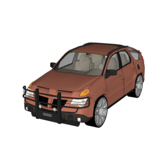 现代汽车su模型