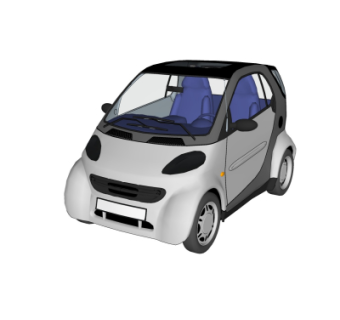 现代汽车su模型