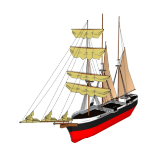 现代帆船su模型