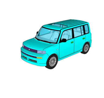 现代汽车su模型